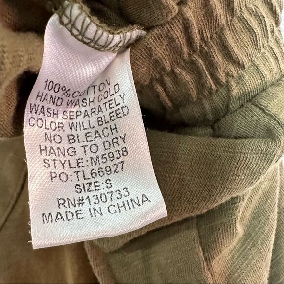 Umgee High Waist Dip Dye Fringe Ankle Pant 129 - Picture 4 of 4